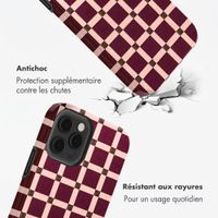 Selencia Coque arrière Vivid Apple iPhone 12 (Pro) - Check This Burgundy