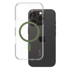 CARE by PanzerGlass Coque Urban Combat MagSafe Apple iPhone 16 Pro - Green