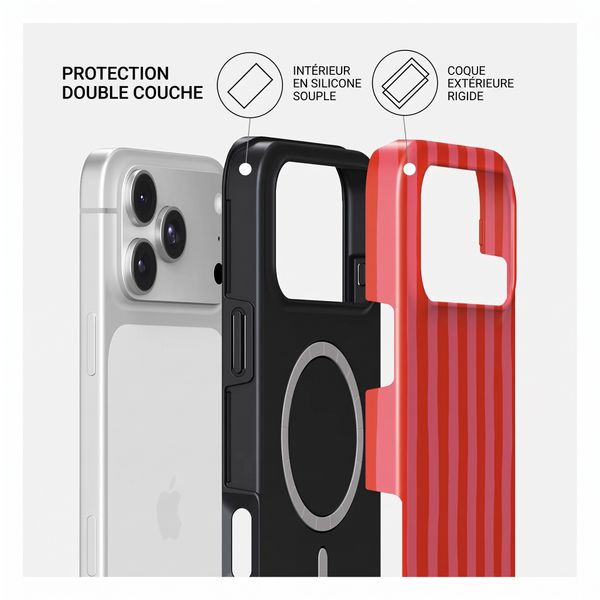 Burga Coque Tough MagSafe Apple iPhone 18 Pro - Pomegranate