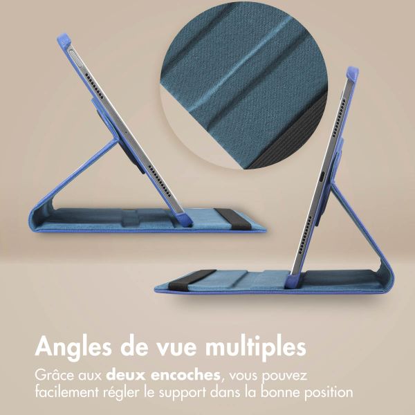 imoshion Coque tablette rotatif à 360° Xiaomi Pad 7 / 7 Pro / Poco Pad X1 - Bleu foncé