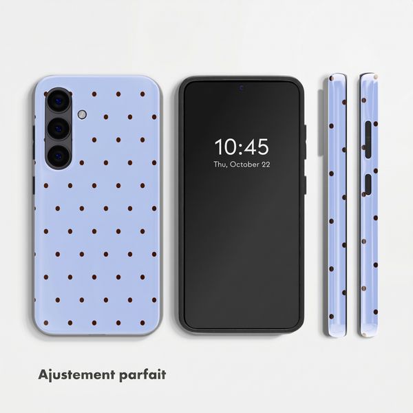 Selencia Coque arrière Vivid avec MagSafe Samsung Galaxy S24 - Happy Dots Digital Sky
