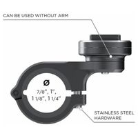 SP Connect Support de téléphone Moto Mount 3D pour vélo / scooter / moto pour coques SPC+ - Noir