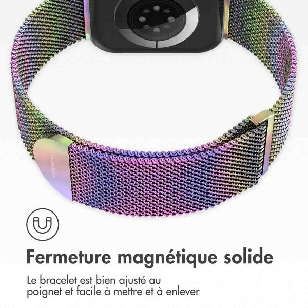 imoshion Bracelet magnétique milanais Apple Watch | 38/40/41/42 mm - Taille M - Colorful