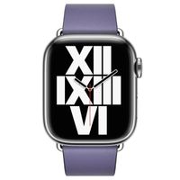 Apple Bracelet Leather Band Modern Buckle Apple Watch | 38/40/41/42 mm - Taille L - Wisteria