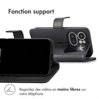 imoshion Étui de télephone portefeuille de luxe Nothing Phone (4a) Pro - Noir