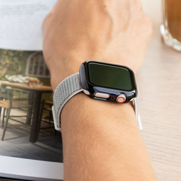 imoshion Coque rigide brillante à couverture complète Apple Watch 7 / 8 / 9 - 41 mm - Noir