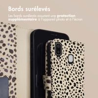 imoshion Étui de télephone portefeuille Design Samsung Galaxy A20e - Black And White Dots