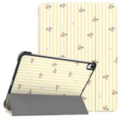 imoshion Coque tablette Design Trifold Apple iPad Air 11 pouces (2026) M4 / (2025) M3 / (2024) M2 / Air 5 (2022) / Air 4 (2020) - Garden Stripes