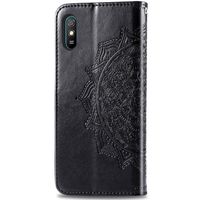 Etui de télephone portefeuille Mandala Xiaomi Redmi 9A - Noir