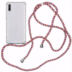 imoshion Coque arrière transparente avec cordon Samsung Galaxy A70 - Purple Multicolor