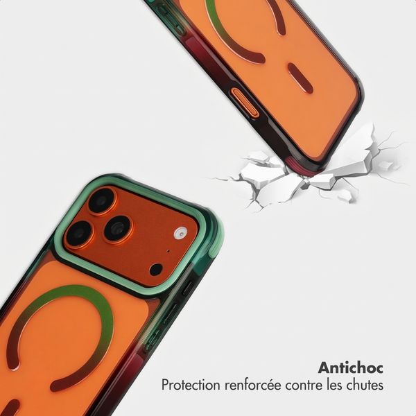 Selencia Coque arrière MagSafe Gradient Apple iPhone 17 Pro - Vert / Brun
