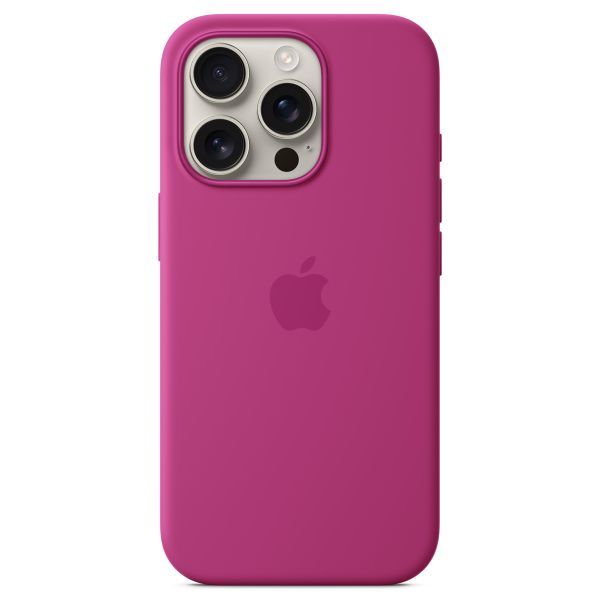 Apple Coque en silicone MagSafe Apple iPhone 16 Pro - Fuchsia
