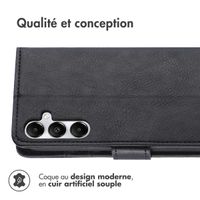 imoshion Étui de télephone portefeuille de luxe Samsung Galaxy A15 (5G/4G) - Noir