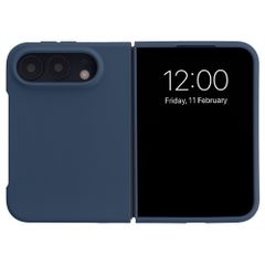 Accezz Coque Liquid Silicone avec MagSafe Apple iPhone Duo - Bleu foncé