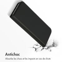 Accezz Étui de télephone Slim Folio en cuir de qualité supérieure Apple iPhone 13 Pro - Noir