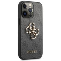 Guess Coque 4G Metal Logo Backcover Apple iPhone 13 Pro Max - Gris