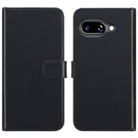 Selencia Étui portefeuille en cuir véritable Google Pixel 9A - Noir
