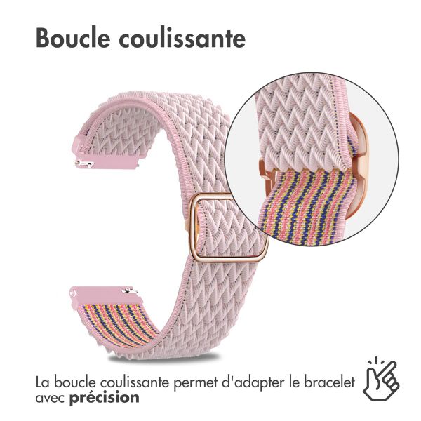 imoshion Bracelet en nylon élastique  - Connexion universelle 20 mm - Rose