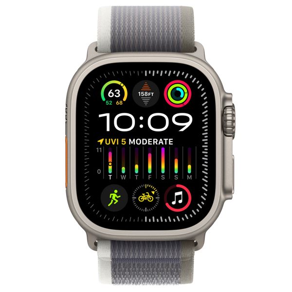 Apple Bracelet Trail Loop Apple Watch | 44/45/46/49 mm - Taille S/M - Green & Gray