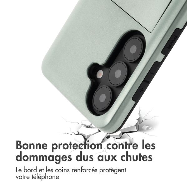 imoshion Coque arrière avec porte-cartes Samsung Galaxy S26 Plus - Vert