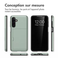 imoshion Coque arrière avec porte-cartes Samsung Galaxy A18 (4G) - Vert foncé