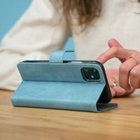imoshion Étui de télephone portefeuille de luxe Samsung Galaxy A70 - Bleu clair