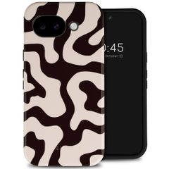 Selencia Coque arrière Vivid avec MagSafe Google Pixel 10a - Art Wave Black