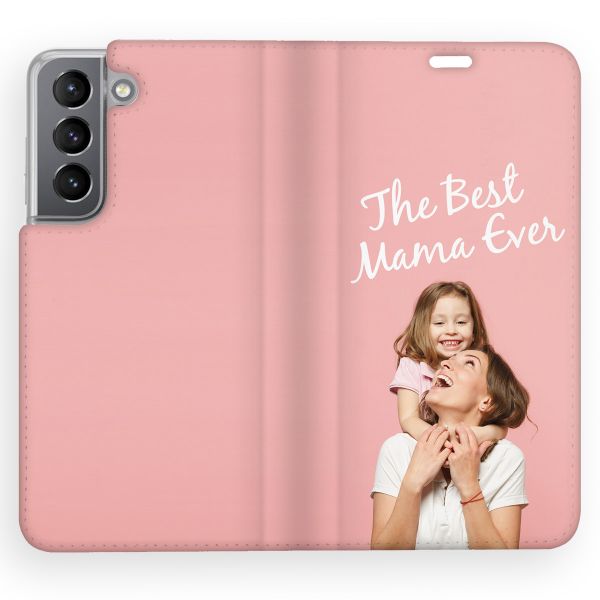 Concevez votre propre housse portefeuille Samsung Galaxy S22 - Blanc