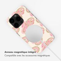 Selencia Coque arrière Vivid avec MagSafe Apple iPhone 15 Pro - Paisley Blush