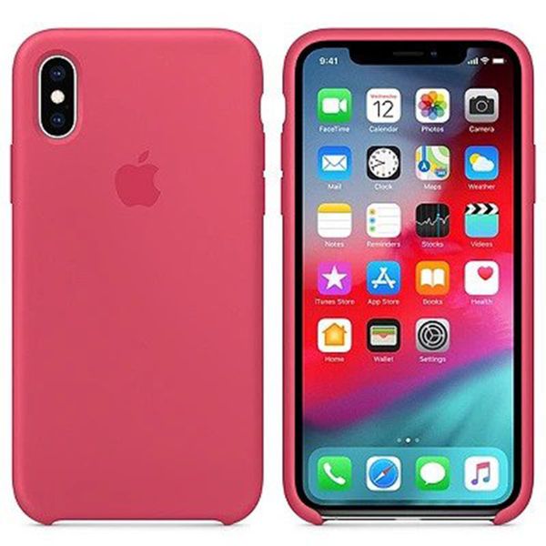 Apple Coque en silicone Apple iPhone X / Xs - Hibiscus