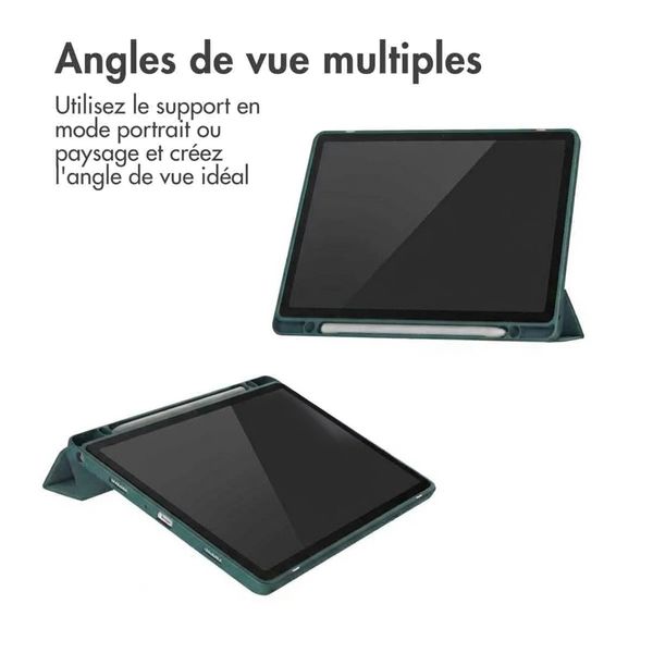 imoshion Coque tablette rigide Trifold Samsung Galaxy Tab A9 Plus - Vert