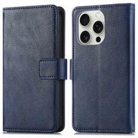 imoshion Étui de télephone portefeuille de luxe Apple iPhone 16 Pro Max - Bleu foncé