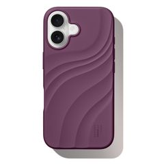 iDeal of Sweden Coque Soft Swirl Silicone MagSafe Apple iPhone 16 - Velvet Plum