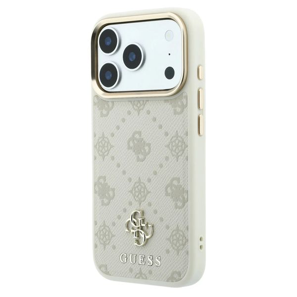 Guess Coque 4G Metal Logo Backcover Apple iPhone 18 Pro Max / 17 Pro Max - Beige