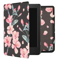 imoshion Design Slim Hard Case Sleepcover Tolino Page 2 - Blossom Watercolor Black