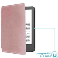 imoshion Étui de liseuse portefeuille Slim Hard Amazon Kindle (2024) / Amazon Kindle (2022) 11th gen - Rose Doré