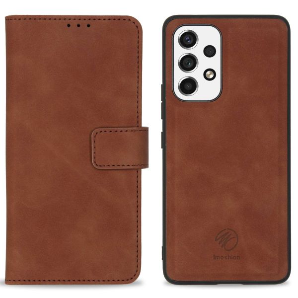 imoshion Etui de télephone luxe 2-en-1 amovible Samsung Galaxy A53 - Marron
