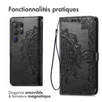 imoshion Etui de télephone Mandala Samsung Galaxy S24 Ultra - Noir