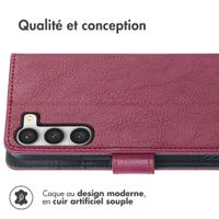 imoshion Étui de télephone portefeuille de luxe Samsung Galaxy S23 - Bordeaux