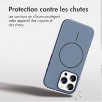 imoshion Coque arrière Color avec Thin MagSafe Ring Apple iPhone 16 Pro - Bleu foncé