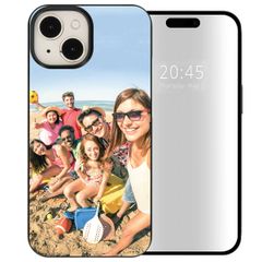 Concevez votre propre coque rigide Apple iPhone 15 - Noir