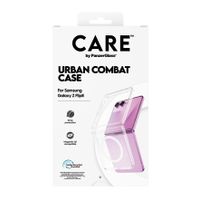 CARE by PanzerGlass Coque Urban Combat Samsung Galaxy Z Flip 8 / Flip 7 - Transparent