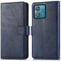 imoshion Étui de télephone portefeuille de luxe Motorola Moto G84 - Bleu foncé