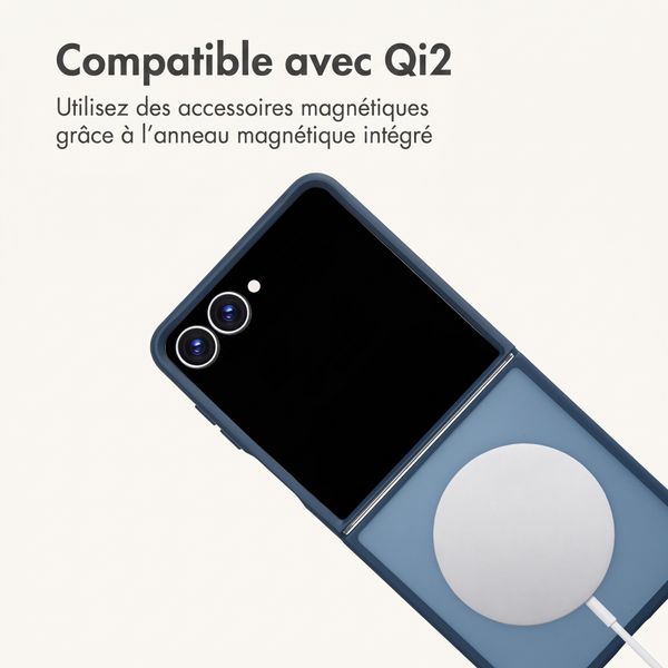imoshion Coque Color Guard avec MagSafe Samsung Galaxy Z Flip 8 - Bleu foncé
