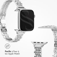Selencia Bracelet en acier slim style Jubilee Apple Watch | 38/40/41/42 mm - Argent