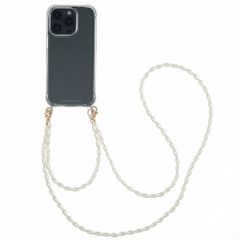 imoshion Coque avec dragonne + bracelet - Perles Apple iPhone 16 Pro - Transparent