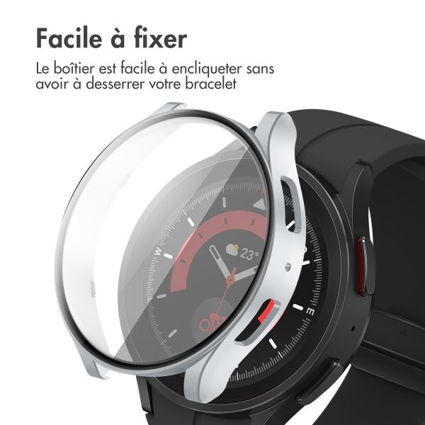 imoshion Coque rigide à couverture complète Samsung Galaxy Watch 6 - 40 mm - Argent