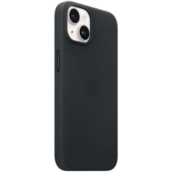 Apple Coque Leather MagSafe Apple iPhone 14 - Midnight