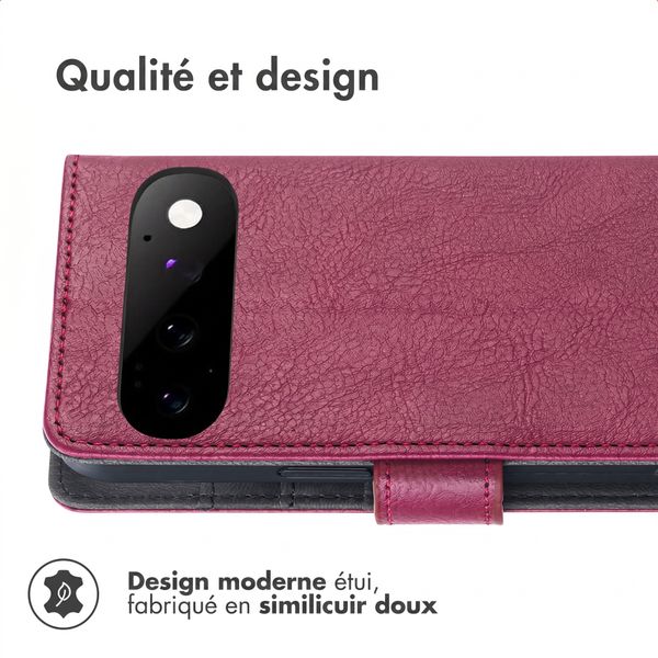 imoshion Étui de télephone portefeuille de luxe Google Pixel 11 Pro - Bordeaux