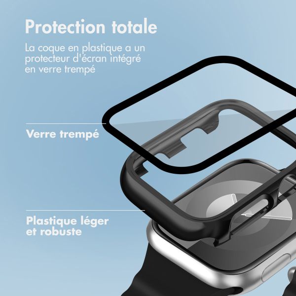 imoshion Coque rigide brillante à couverture complète Apple Watch 1 / 2 / 3 - 38 mm - Noir